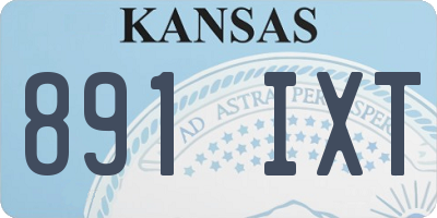 KS license plate 891IXT