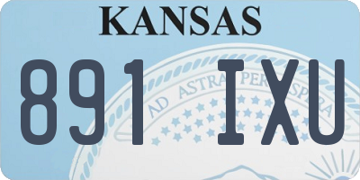 KS license plate 891IXU