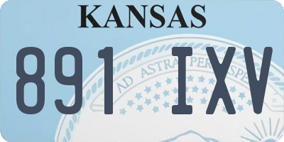 KS license plate 891IXV