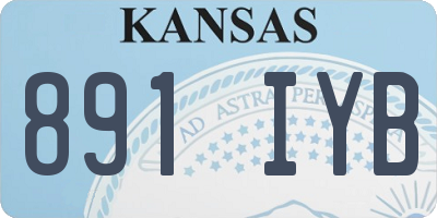 KS license plate 891IYB