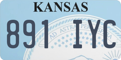 KS license plate 891IYC