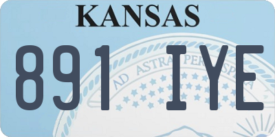 KS license plate 891IYE