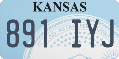 KS license plate 891IYJ