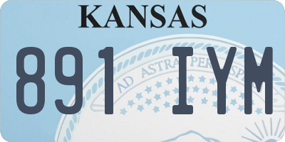 KS license plate 891IYM