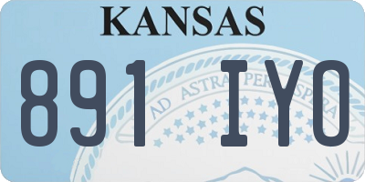 KS license plate 891IYO