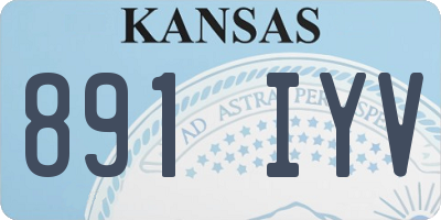 KS license plate 891IYV