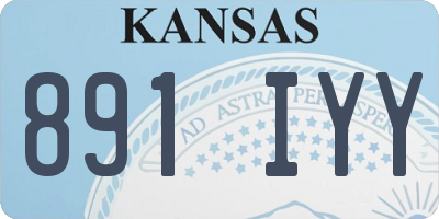 KS license plate 891IYY