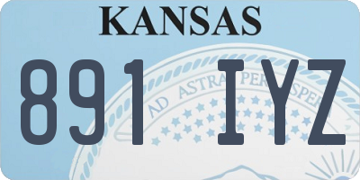 KS license plate 891IYZ