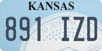KS license plate 891IZD