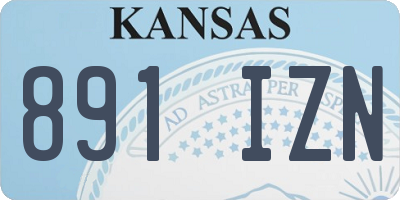 KS license plate 891IZN