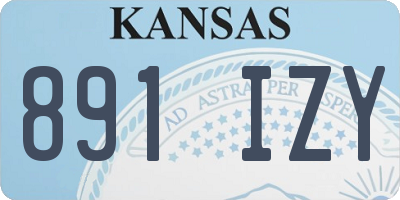 KS license plate 891IZY