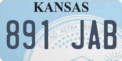 KS license plate 891JAB