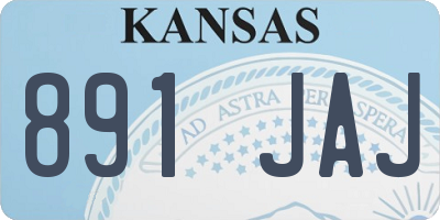 KS license plate 891JAJ