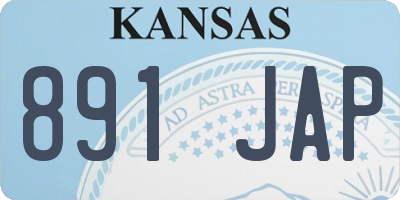 KS license plate 891JAP