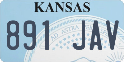 KS license plate 891JAV