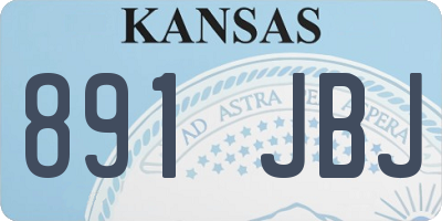 KS license plate 891JBJ