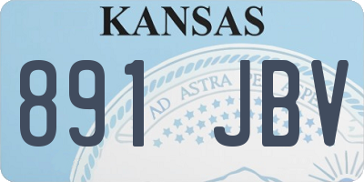 KS license plate 891JBV