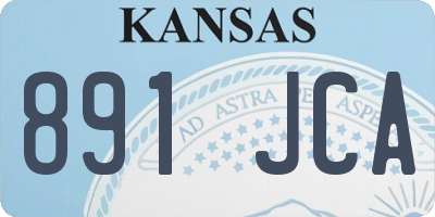 KS license plate 891JCA