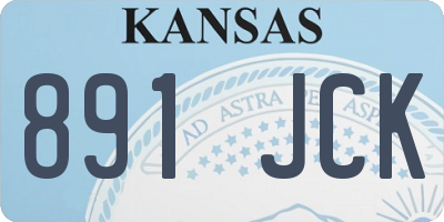 KS license plate 891JCK