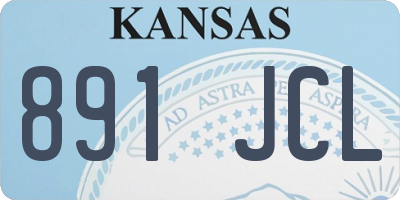 KS license plate 891JCL