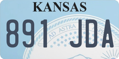 KS license plate 891JDA