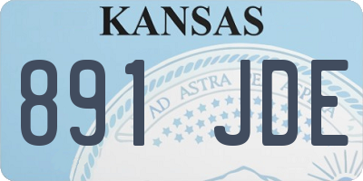 KS license plate 891JDE