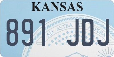 KS license plate 891JDJ