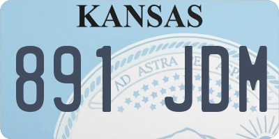 KS license plate 891JDM