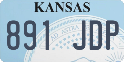 KS license plate 891JDP