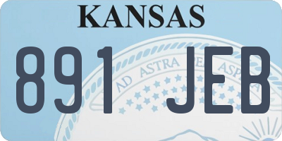 KS license plate 891JEB