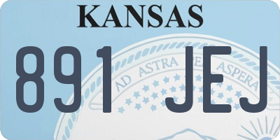 KS license plate 891JEJ