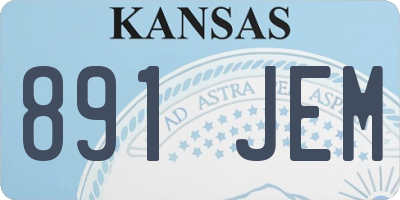 KS license plate 891JEM