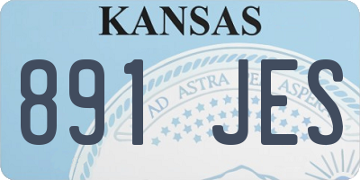 KS license plate 891JES