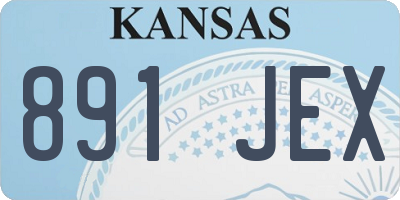 KS license plate 891JEX