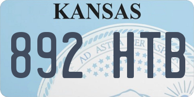 KS license plate 892HTB