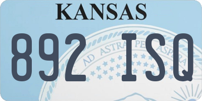 KS license plate 892ISQ