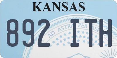 KS license plate 892ITH