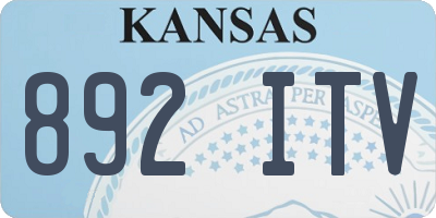 KS license plate 892ITV