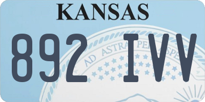 KS license plate 892IVV