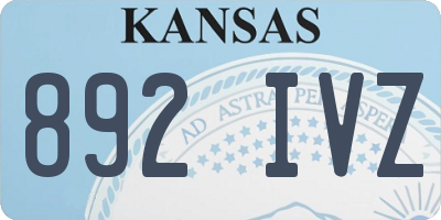 KS license plate 892IVZ