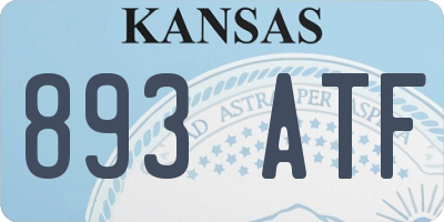 KS license plate 893ATF