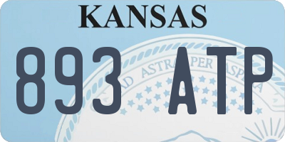 KS license plate 893ATP