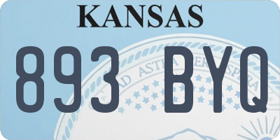 KS license plate 893BYQ