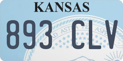 KS license plate 893CLV
