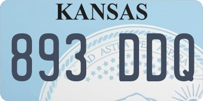 KS license plate 893DDQ