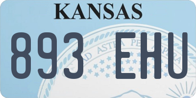 KS license plate 893EHU