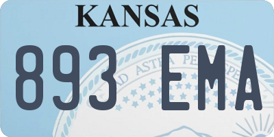 KS license plate 893EMA