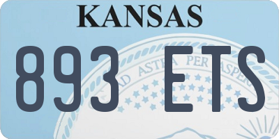 KS license plate 893ETS