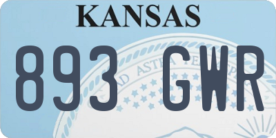 KS license plate 893GWR