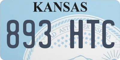 KS license plate 893HTC